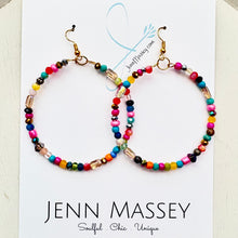 Load image into Gallery viewer, DIY Sunshine & Happiness Beaded Hoop Earring Kit ☀️🤗