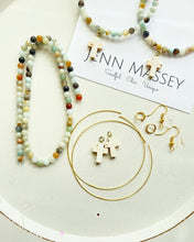 Load image into Gallery viewer, DIY Peaceful Path Beaded Hoop Earring Kit
