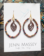 Load image into Gallery viewer, DIY Falling Leaves Beaded Hoop Earring Kit