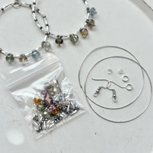 Load image into Gallery viewer, DIY Crystal Confetti Multi-Charm Hoop Earring Kit
