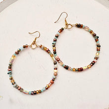 Load image into Gallery viewer, DIY Gilded Daydream Beaded Hoop Earring Kit
