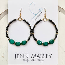 Load image into Gallery viewer, DIY Midnight Rodeo Beaded Hoop Earring Kit
