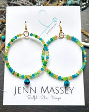 Load image into Gallery viewer, DIY Lagoon Breeze Beaded Hoop Earring Kit
