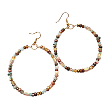 Load image into Gallery viewer, DIY Gilded Daydream Beaded Hoop Earring Kit
