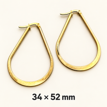 Load image into Gallery viewer, Teardrop Stainless Steel Hoops
