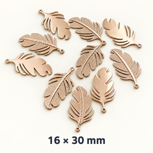 Load image into Gallery viewer, Laser Etched Leaf Charms
