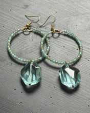 Load image into Gallery viewer, DIY Seaglass beaded hoop earring kit
