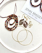 Load image into Gallery viewer, DIY Falling Leaves Beaded Hoop Earring Kit
